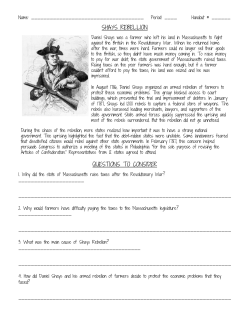 Shays` Rebellion - Campbell News Network
