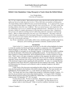 Deficit Crisis Simulation: Using Monopoly to Teach About the Deficit