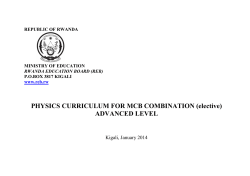 Physics - Rwanda Education Board