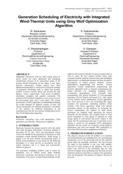 Generation Scheduling of Electricity with Integrated Wind