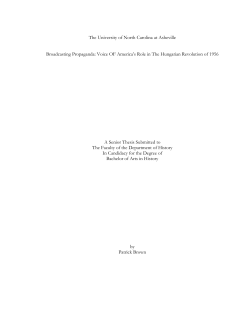 Broadcasting Propaganda: Voice OF America`s Role in The