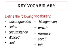 Key Vocabulary