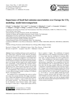 Importance of fossil fuel emission uncertainties over Europe for CO2