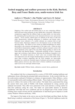 Seabed mapping and seafloor processes in the Kish, Burford