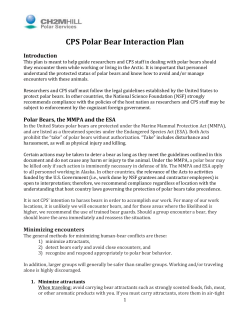 CPS Polar Bear Interaction Plan