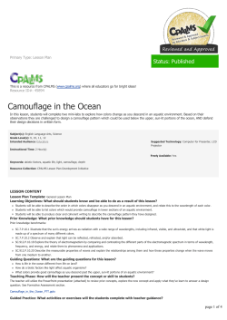 Camouflage in the Ocean