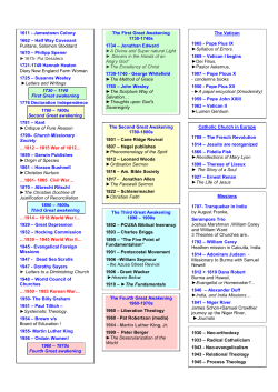 1611 - Jamestown Colony 1662 – Half Way Covenant Puritans