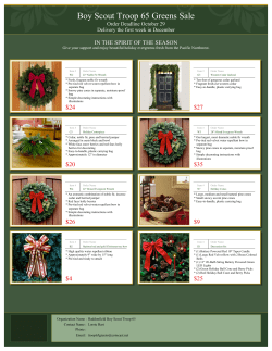 Boy Scout Troop 65 Greens Sale