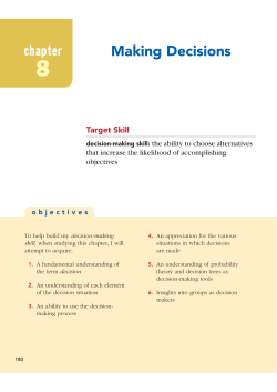 Making Decisions chapter