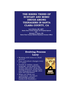 Ecstasy handout - the County of Santa Clara
