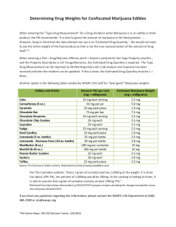 Determining Drug Weights for Confiscated Marijuana