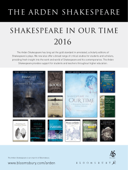 the arden shakespeare - Bloomsbury Publishing
