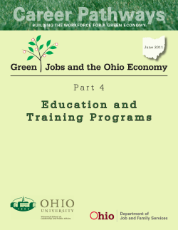 Education and Training Programs