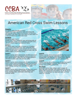 American Red Cross Swim Lessons