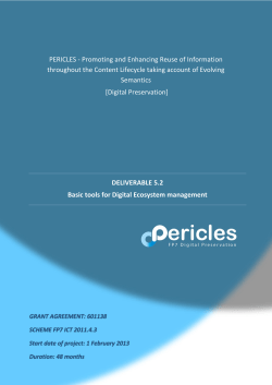 DELIVERABLE 5.2 Basic tools for Digital