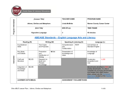 Idioms, Similes, and Metaphors