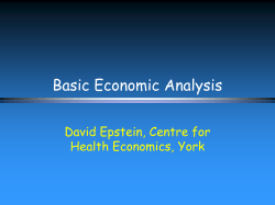 Basic economic analysis (PDF , 227kb)