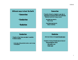 Conduction, convection, radiation 2