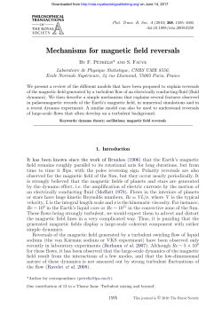 Mechanisms for magnetic field reversals