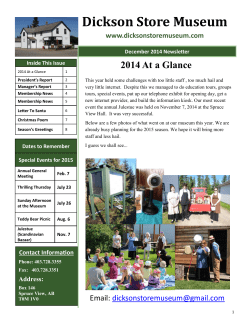 2014 Winter Newsletter