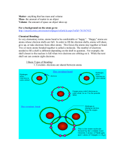 Matter- anything that has mass and volume Mass