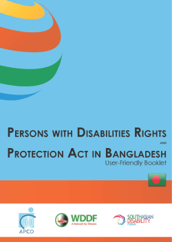 Persons with Disabilities Rights and Protection Act 2013