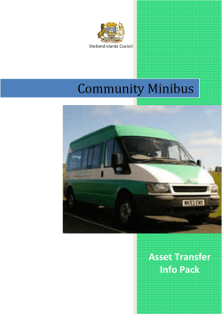 Community Minibus - Shetland Islands Council