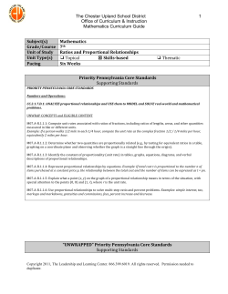 Grade 7 Mathematics Guide-Ratios and Proportional Relationships
