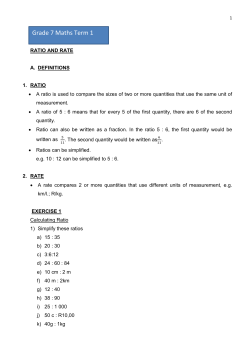 Grade 7 Maths Term 1