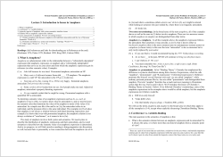 Lecture 5. Introduction to Issues in Anaphora 1. What is Anaphora