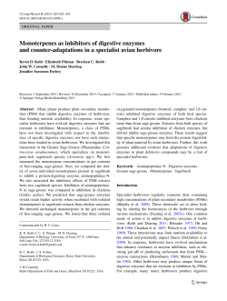 Kohl, K.D.*, E. Pitman**, J.W. Connelly, M.D. Dearing, J.S. Forbey
