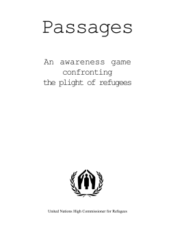 An awareness game confronting the plight of refugees