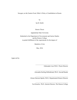 Savagery on the Eastern Front