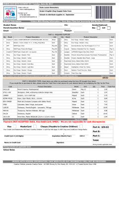 Grade 6 English Supplies