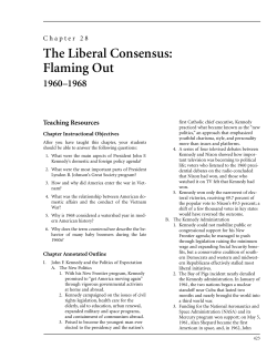 Chapter 28: The Liberal Consensus: Flaming Out