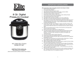 8 Qt. Digital Pressure Cooker