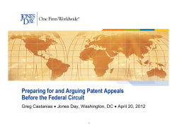 Patent Appeals Fed Circuit