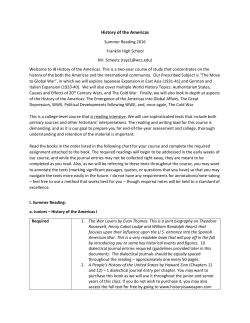 History of the Americas