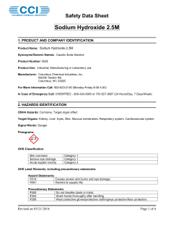 Sodium Hydroxide 2.5M