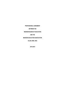 2015-2019 MEA Teacher Master Agreement