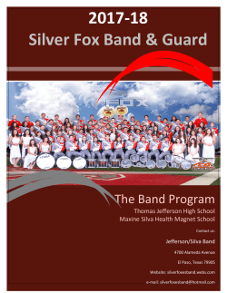 2017 Silver Fox Band Brochure