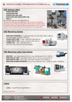 Company´s manufacturing possibilities