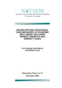 moving beyond traditional cash measures of economic