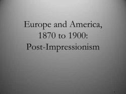 Europe and America, 1870 to 1900: Post