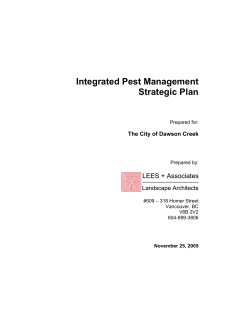 Integrated Pest Management Plan