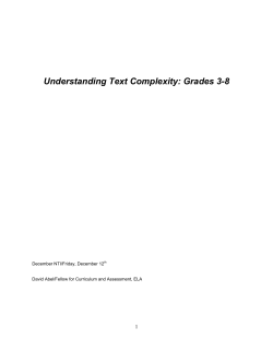 Participant Packet: 3-8 Texts