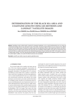 Determination of the Black Sea area anD coaStline