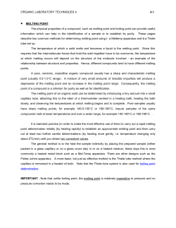 Melting point determination