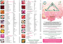 Rose List and Order Form - Rose Society of South Australia