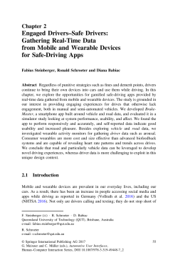 Engaged Drivers&ndash;Safe Drivers: Gathering Real